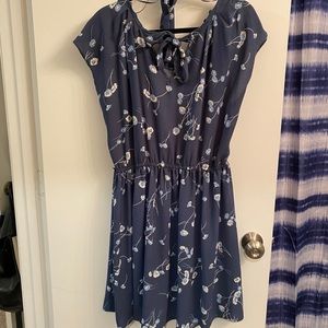 Blue Flowered Dress